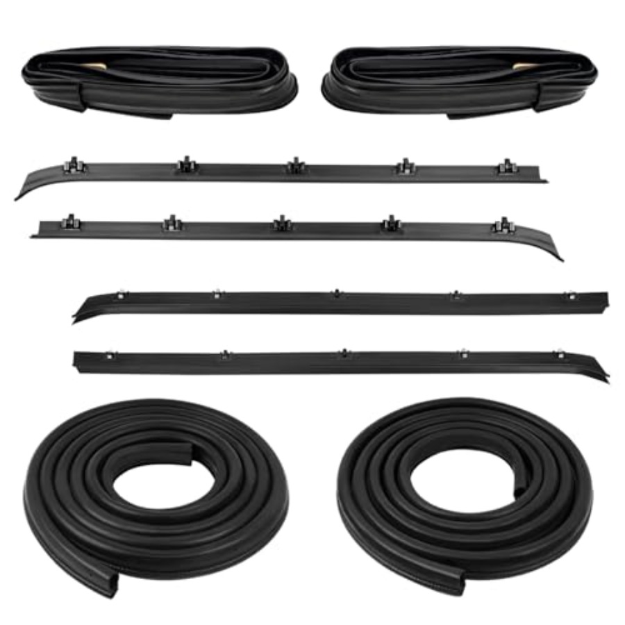 Door Weather Strip - 8PCS Door Seal Window Run Channel