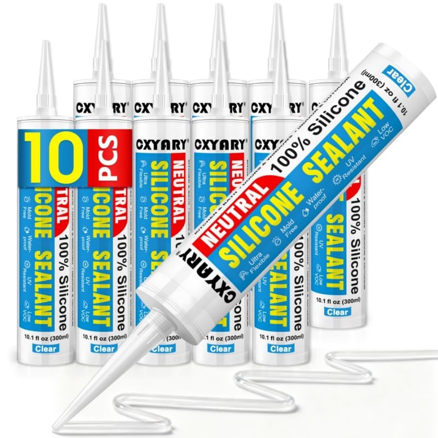 Bathroom Caulk Siliconized - Silicone Caulk and Sealant, - 0%