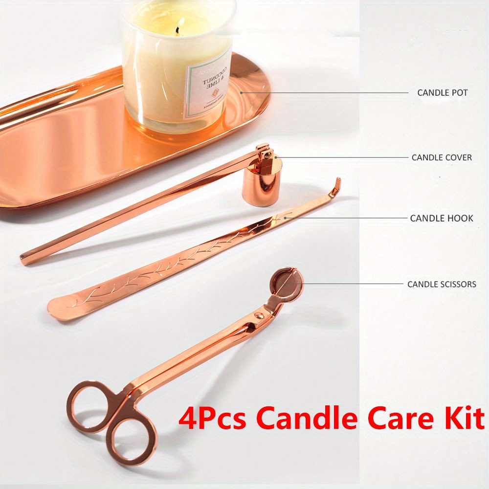 Home Improvement House - 4pcs/set Luxury Candle Care Kit Stainless