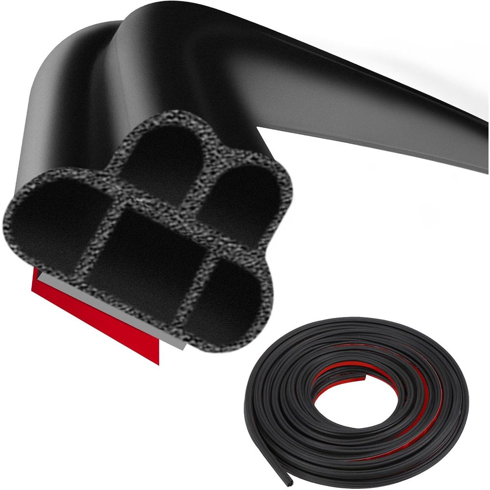 Door Weather Strip - Double Layer L-Shape Car Door Seal