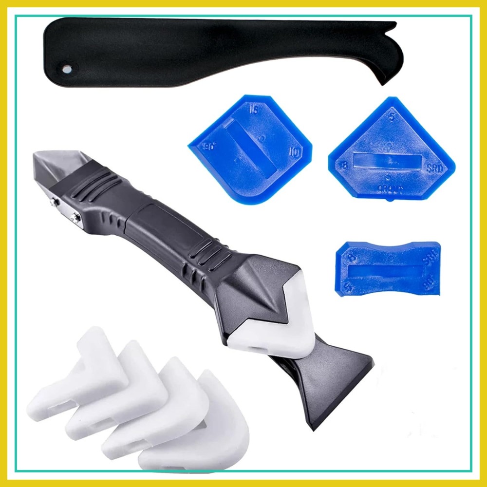 Bathroom Caulk Siliconized - 3 in 1 Silicone Caulking Tools,