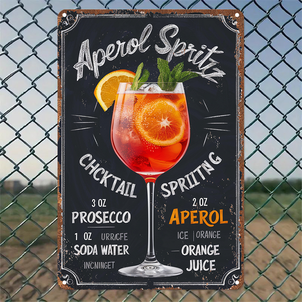 Home Improvement Game - Vintage Aperol Spritz & Roostertail Cocktail