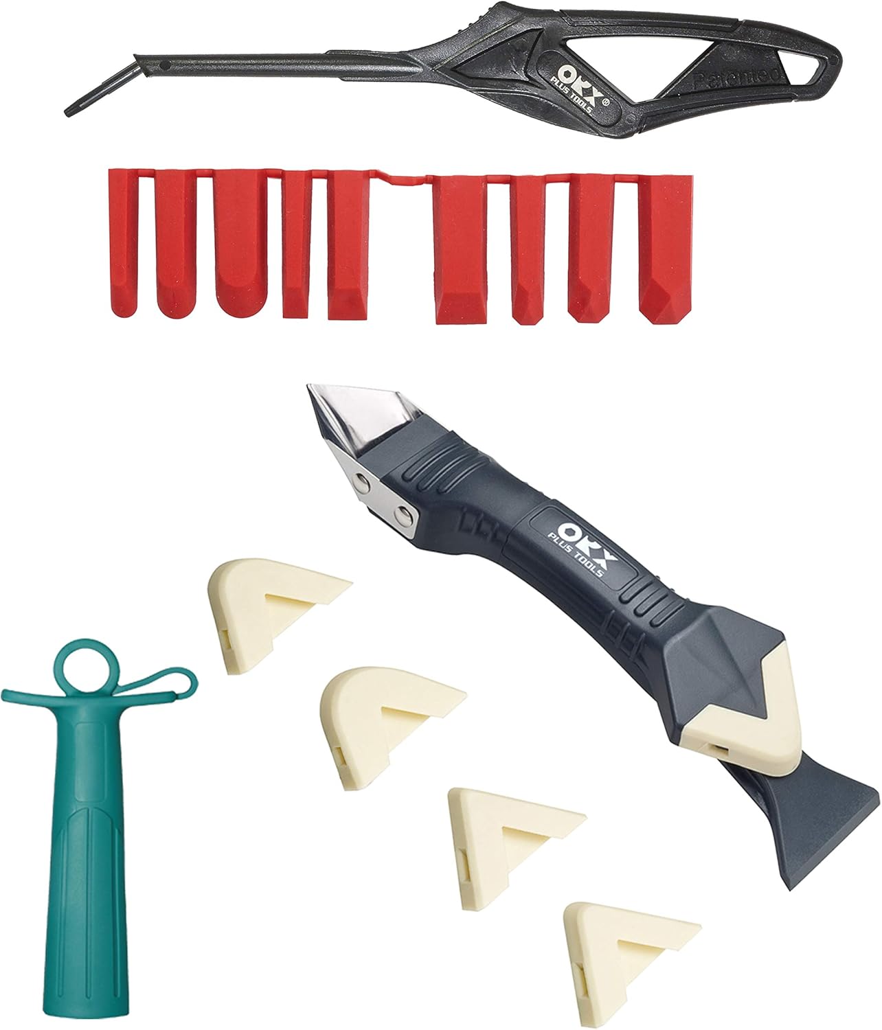 Bathroom Caulk Siliconized - 3 in 1 Silicone Caulking Tools,