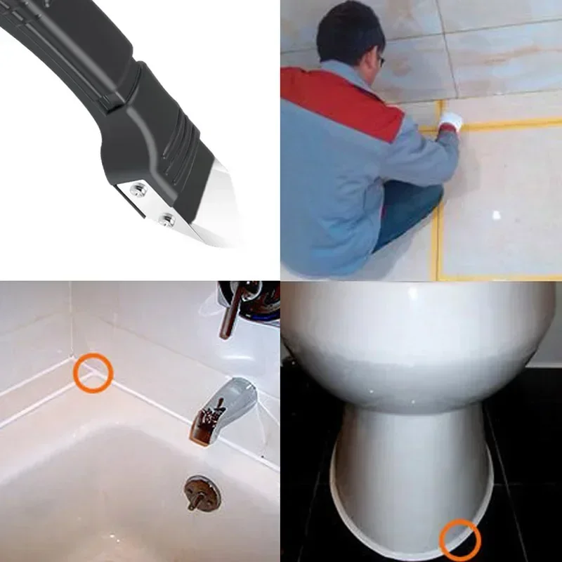 5in1 Metal Head Scraper Tool S - Bathroom Caulk Siliconized ulasan dan harga