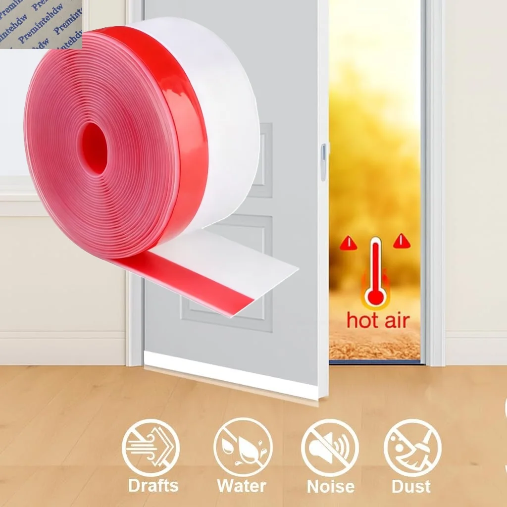 50M Self Adhesive Silicone Wea - Door Weather Strip ulasan dan harga