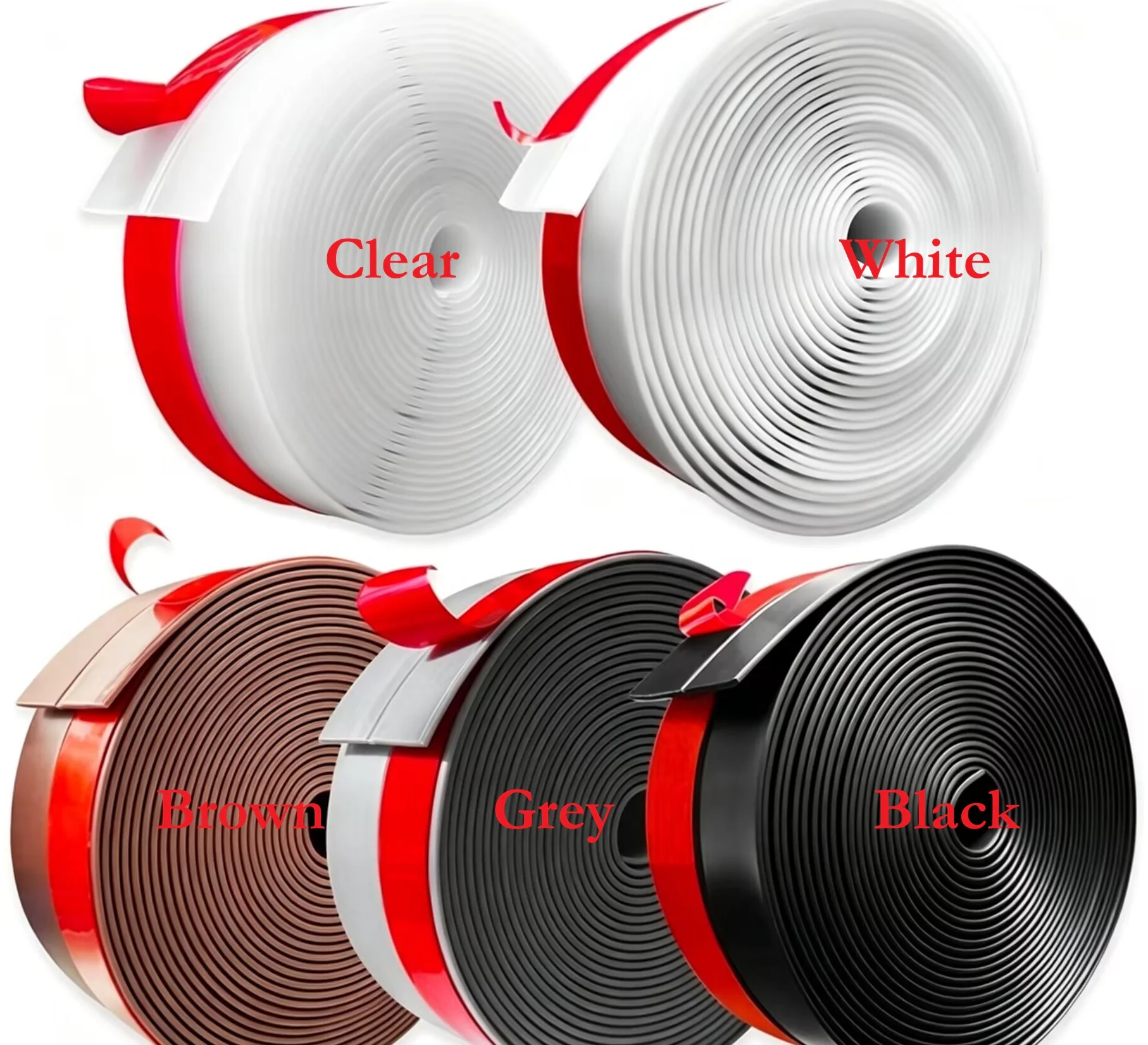 50M Self Adhesive Silicone Wea - Door Weather Strip ulasan dan harga