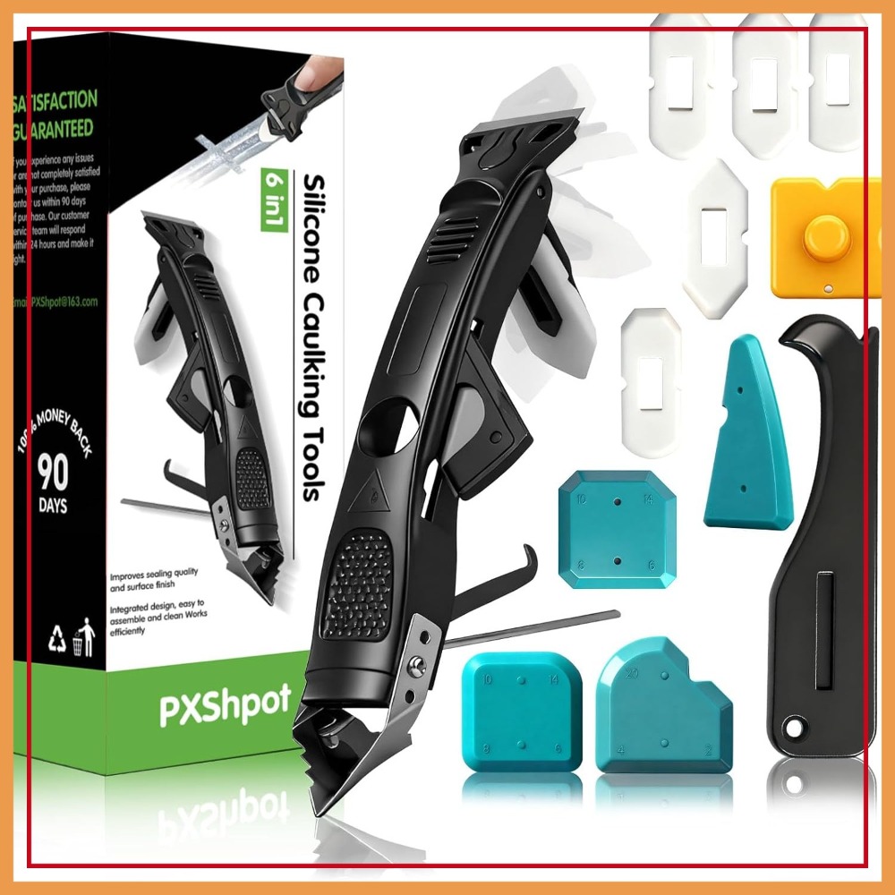 6 in 1 Caulking Tool & Grout R - Bathroom Caulk Siliconized ulasan dan harga