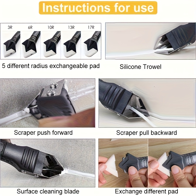 3 in 1 Silicone Caulking Tool  - Bathroom Caulk Siliconized ulasan dan harga
