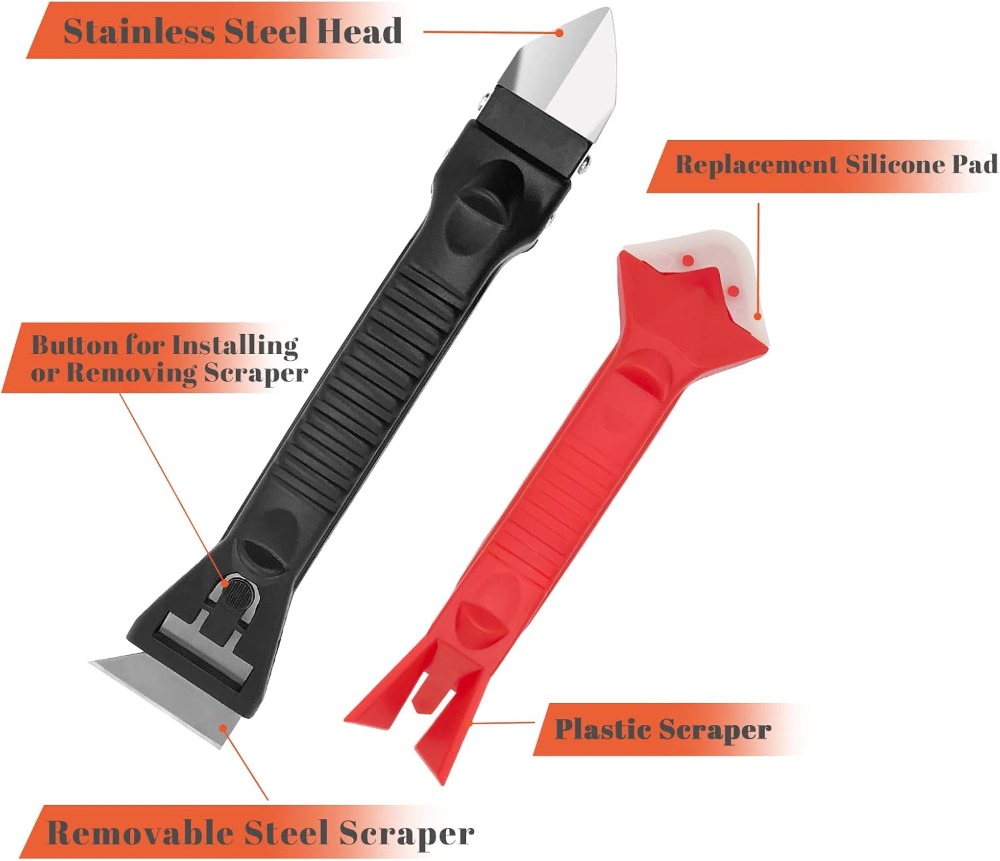 Caulk Finishing Tool Kit, 10-P - Bathroom Caulk Siliconized ulasan dan harga