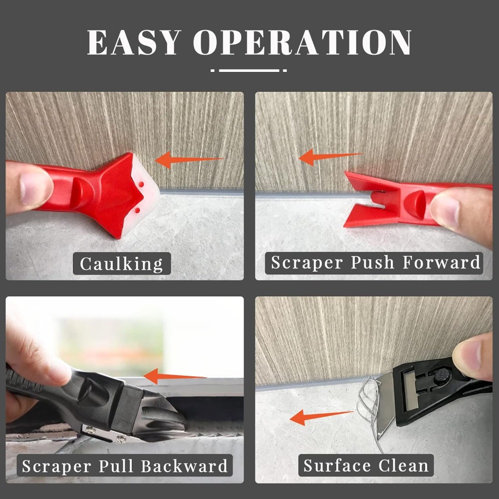 Caulk Finishing Tool Kit, 10-P - Bathroom Caulk Siliconized ulasan dan harga
