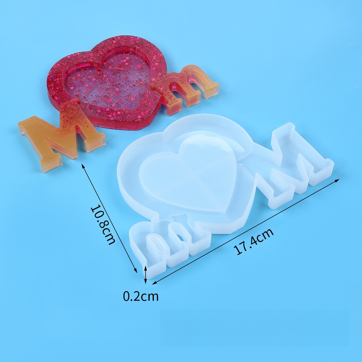 Letter Mm Epoxy Resin Silicone - Home Improvement House ulasan dan harga