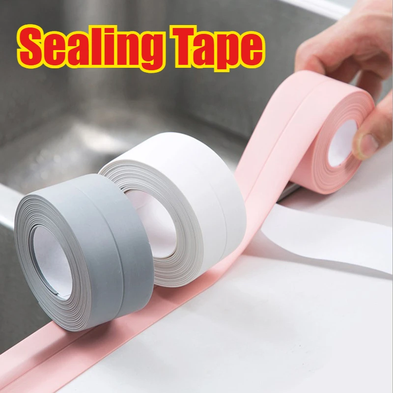 White Bathroom Adhesive Tape K - Bathroom Caulk Siliconized ulasan dan harga