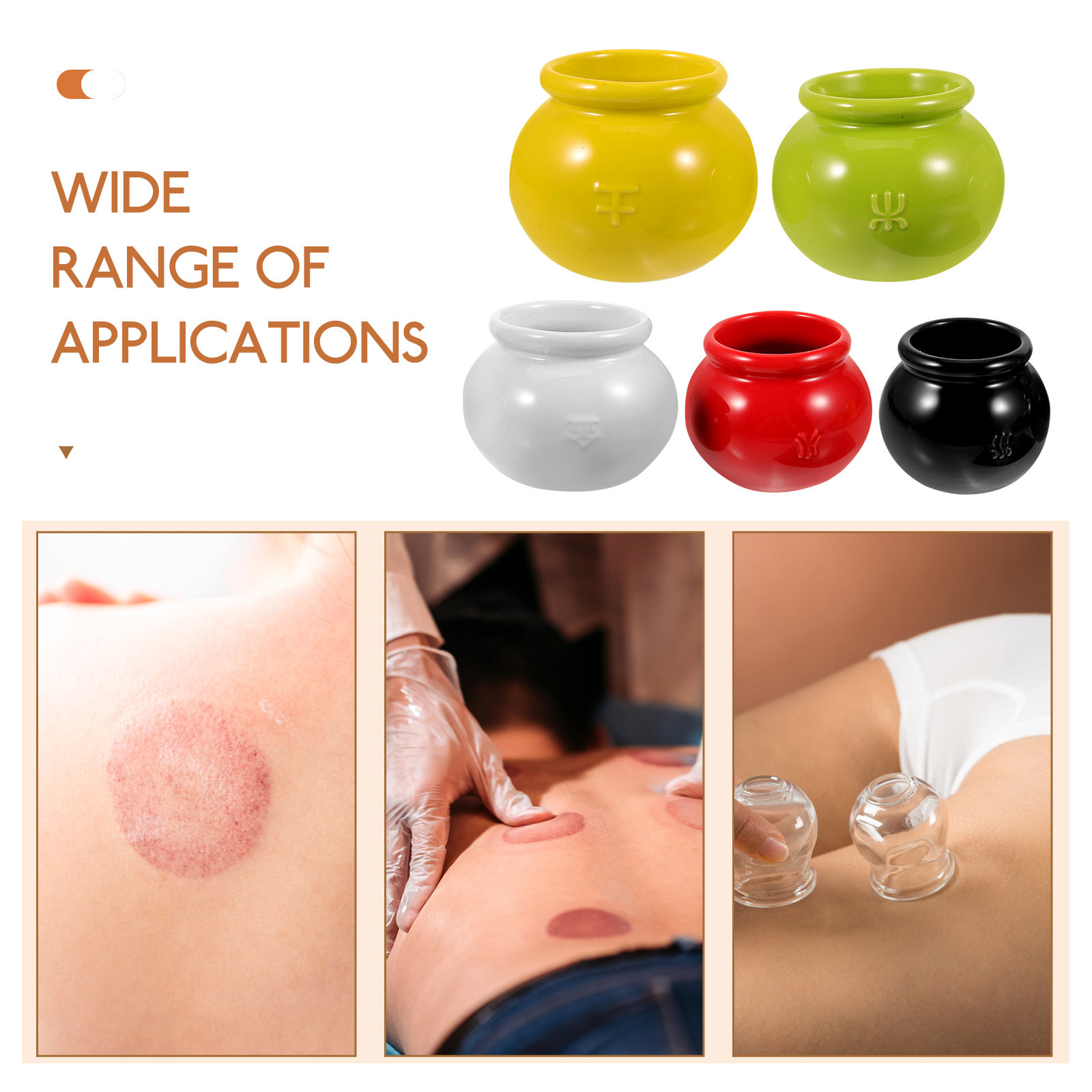 5Pcs Ceramic Cupping Cups Fire - Home Improvement House ulasan dan harga