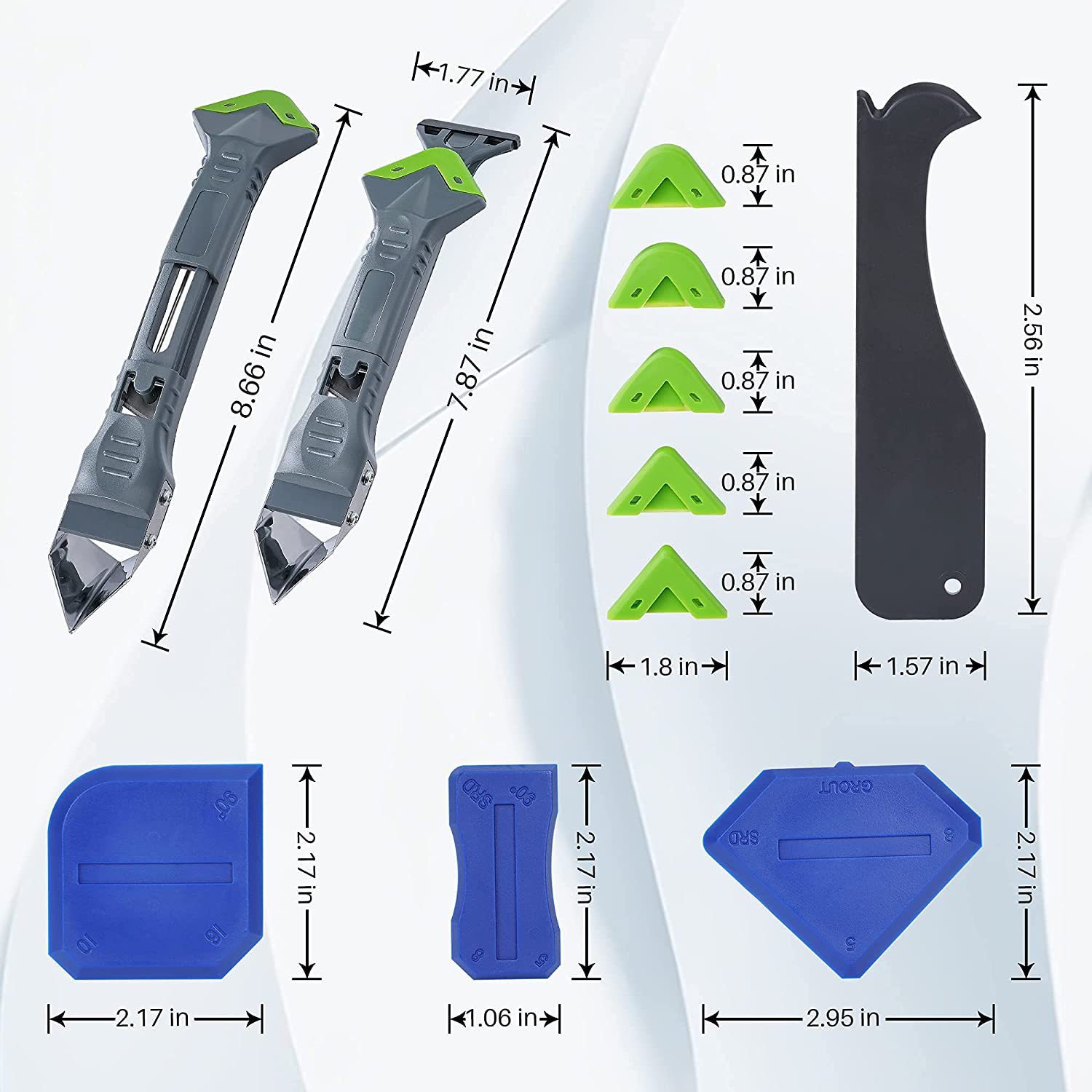 5 In 1 Silicone Caulking Tools - Bathroom Caulk Siliconized ulasan dan harga
