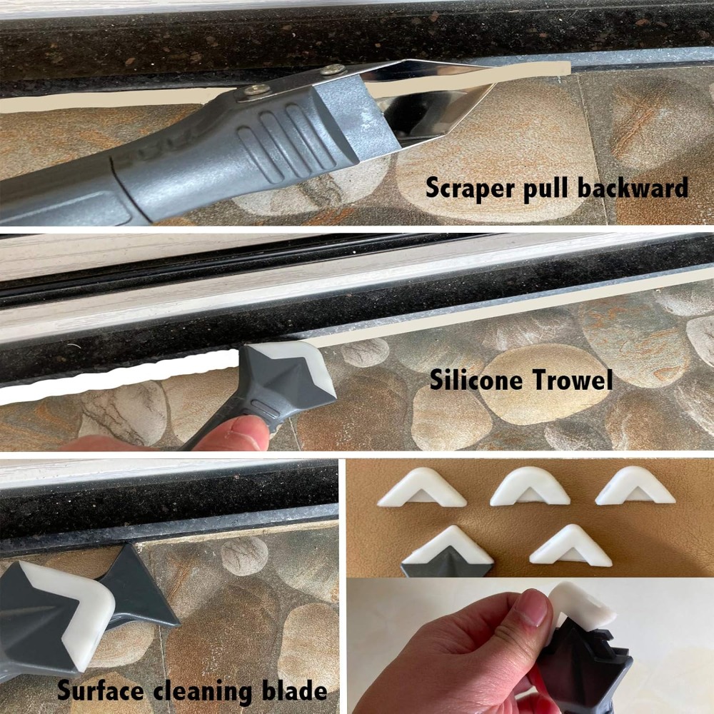 3 in 1 Silicone Caulking Tools - Bathroom Caulk Siliconized ulasan dan harga