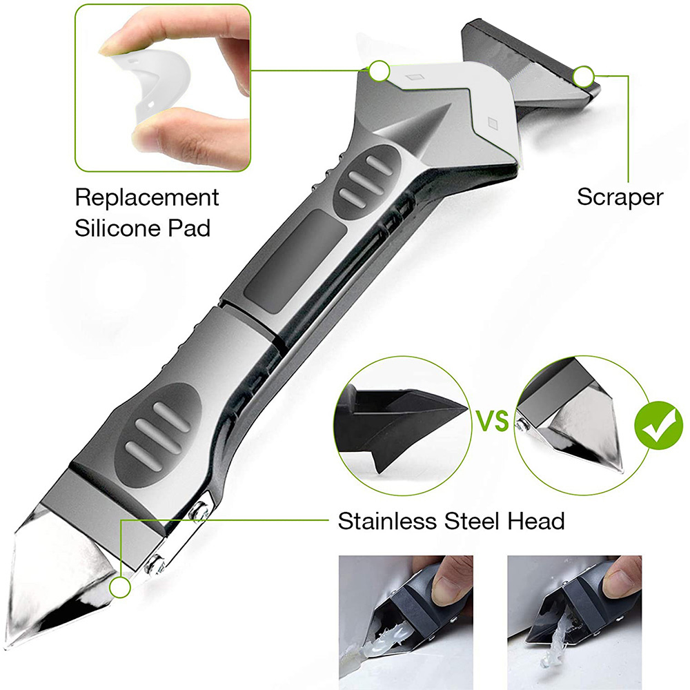 5 in 1 Silicone Caulking Tools - Bathroom Caulk Siliconized ulasan dan harga