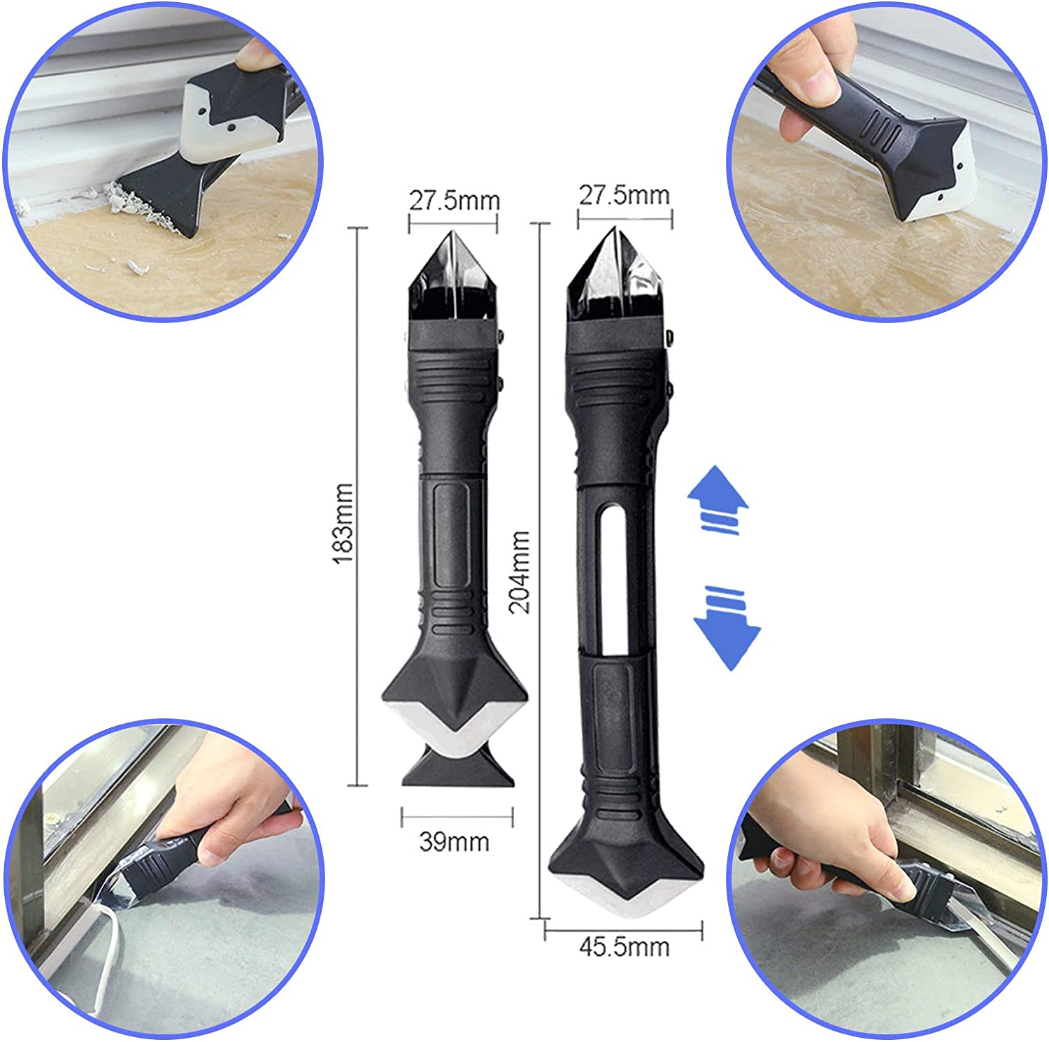 5 in 1 Silicone Caulking Tools - Bathroom Caulk Siliconized ulasan dan harga