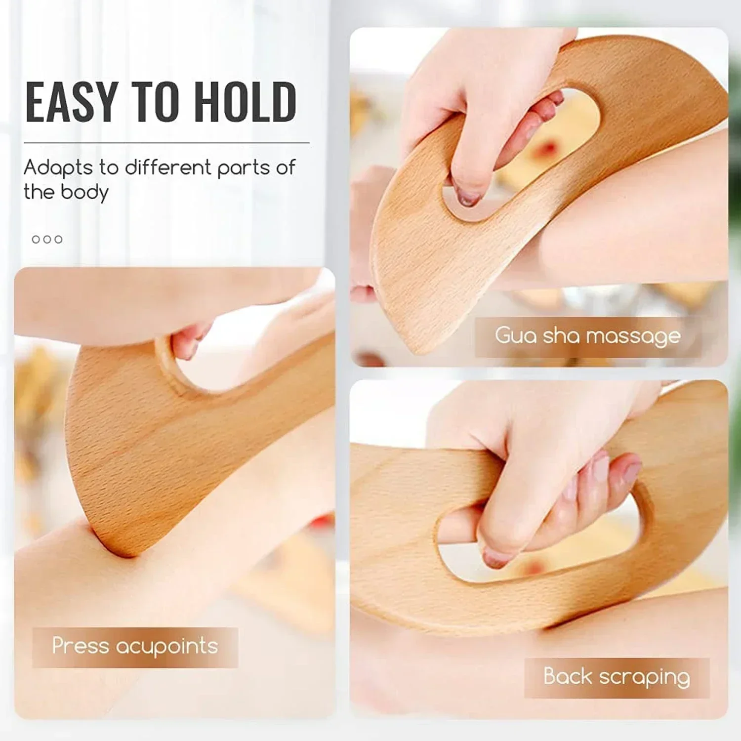 Wooden Gua Sha Tool for Body M - Home Improvement House ulasan dan harga