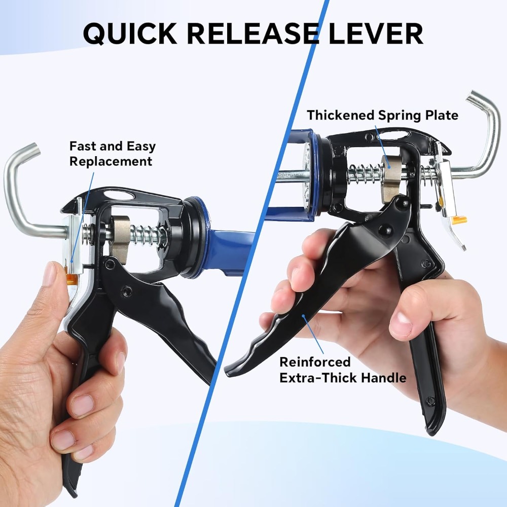 Caulk Gun Kit, Smooth Silicone - Bathroom Caulk Siliconized ulasan dan harga