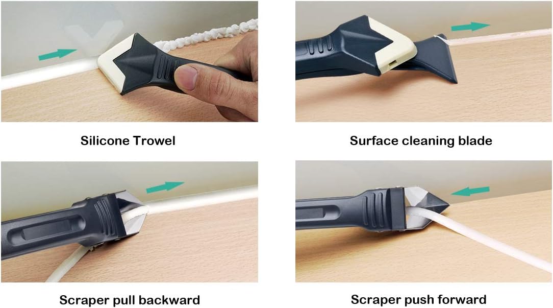 3 in 1 Silicone Caulking Tools - Bathroom Caulk Siliconized ulasan dan harga