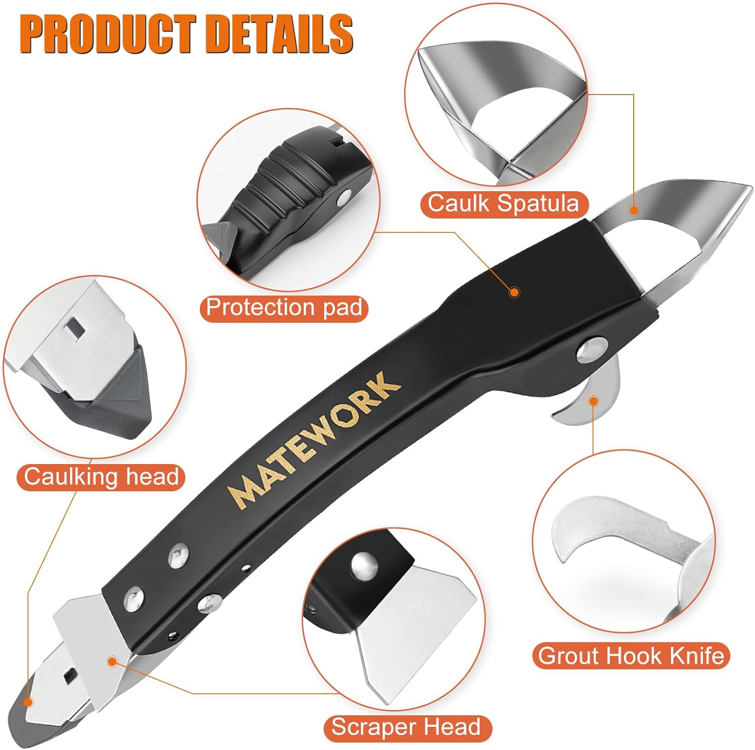 4-in-1 Caulk Remover Tool, Sta - Bathroom Caulk Siliconized ulasan dan harga